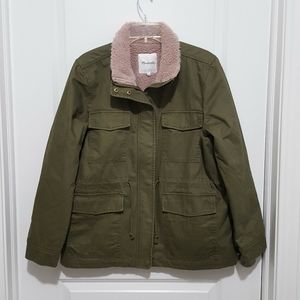 NWT Madewell Army Green Utility Coat